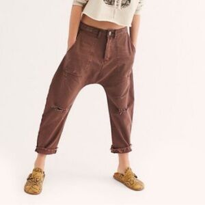 One Teaspoon Sinners Cropped Harem Style Jeans Size 30 NWOT